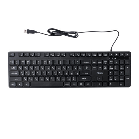 фото Мембранная клавиатура Filum FL-KB15-BK, USB, Черный [FL-KB15-BK] в Красноярске