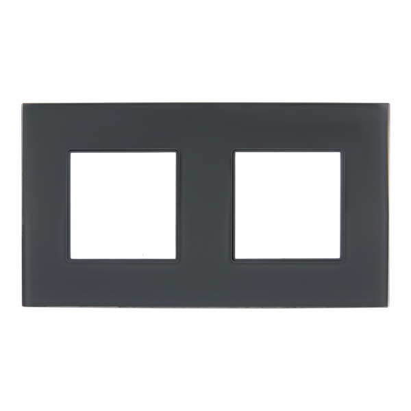 

Рамка двойная IEK SK-M22-G-K53 SKANDY SK-F22G Стекло Графит, SK-M22-G-K53