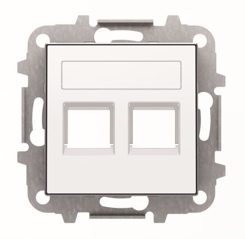 Изображение товара Накладка ABB для розетки серии BJE Niessen Sky 1 2 поста