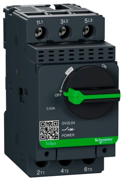 

Автоматический выключатель Schneider Electric GV2L04 с магнитным расцепителем 0,63A, GV2L04