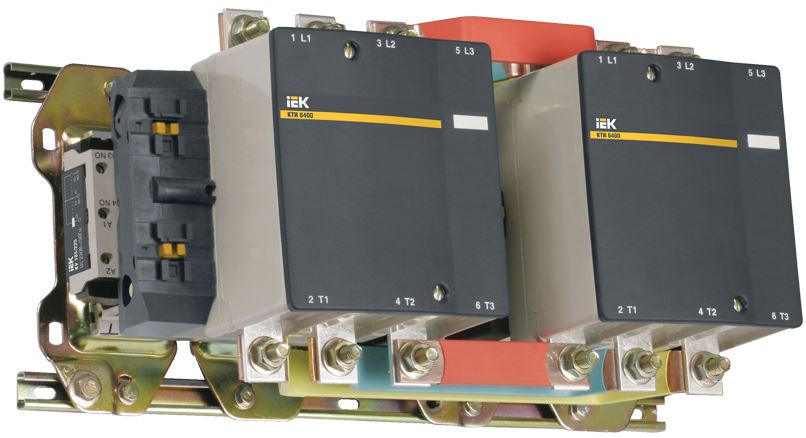 

Контактор IEK KKT63-500-230-10 КТИ-65003 реверс 500А 230В/АС3, KKT63-500-230-10