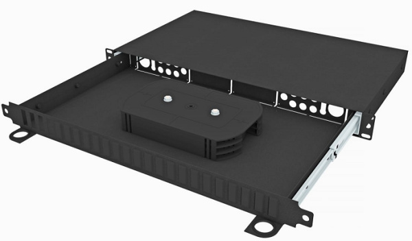 фото Кросс оптический стоечный  TopLAN КРСв-Top-1U-08DSC/QLC-BK в Омске