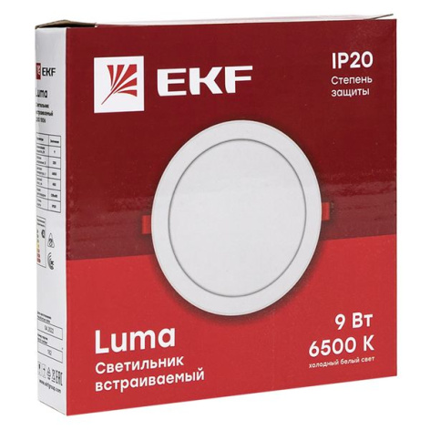 фото Светильник светодиодный встраиваемый EKF DLL-1006-9-6500 в Челябинске