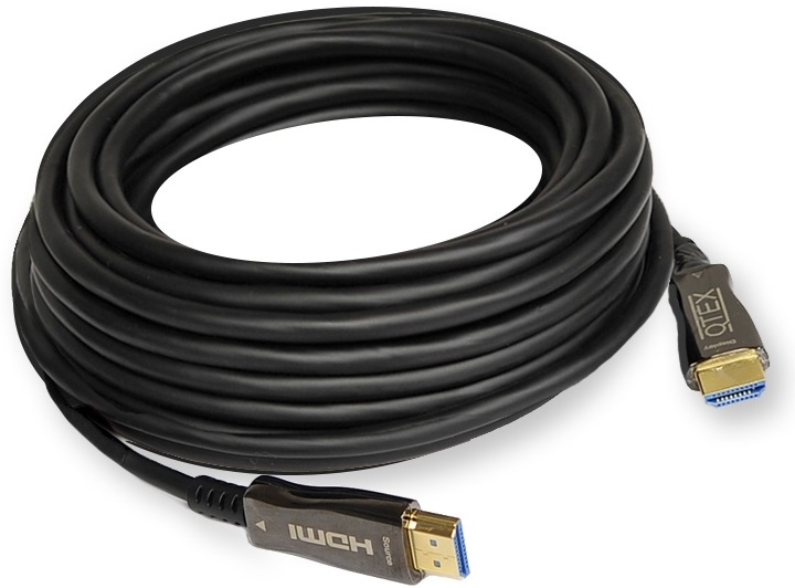 

Кабель HDMI Qtex HFOC-100-40 2.0, 4K/60 (4:4:4), HDCP 2.2, (вилка-вилка), длина 40 м., HFOC-100-40