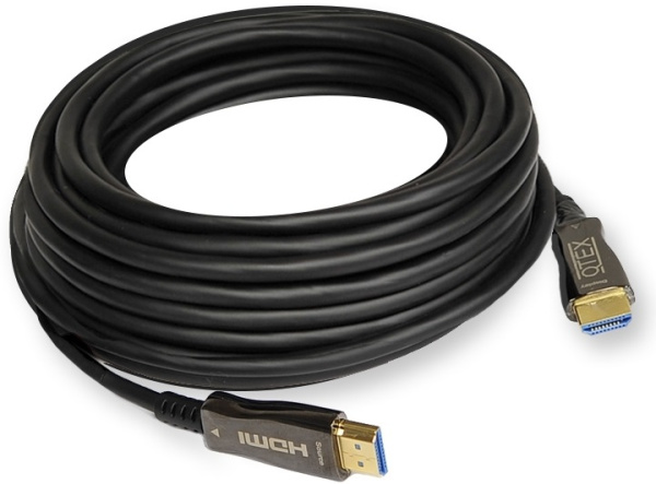 Изображение товара Кабель HDMI Qtex HFOC-100-40 4K 40 метров активный гибридный