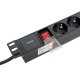 фото Блок розеток 19", 8 розеток EKF TRP-HPD-LSP-16A-8SH-2MSH в Уфе
