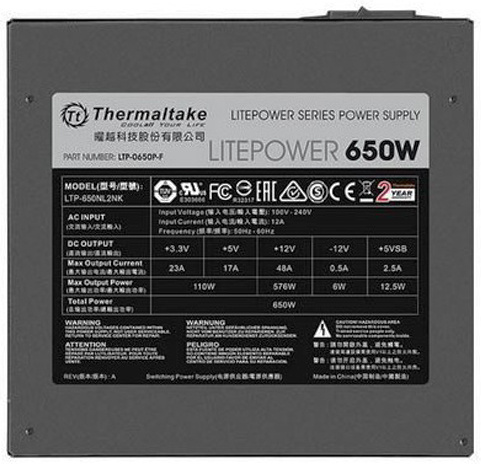 фото Блок питания ATX Thermaltake LTP-0650 в Уфе