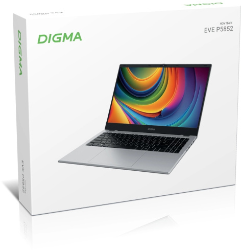 фото Ноутбук  Digma Digma EVE P5852 в Уфе 15.6 ", N, 8 Гб RAM, 256 Гб SSD, UHD Graphics, Серебристый