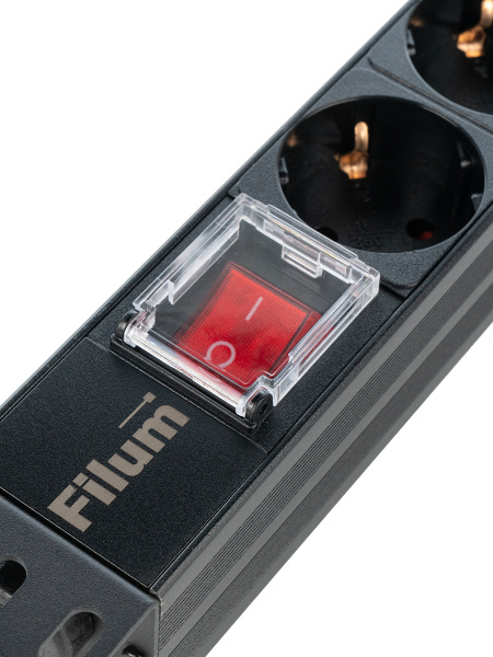 фото Блок розеток 19", 8 розеток Filum FL-PDU19-8SCH-PS-C14 в Уфе