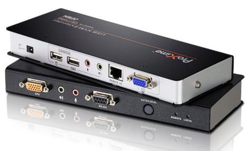 

Удлинитель Aten CE770-AT-G VGA/SVGA+Kbd/Mouse USB+Audio+RS232, 300 метр., SPHD15+HD-DB15+2xUSB A-тип+2xMini Jack+DB9, Female, без шнуров, БП 220> 5.3V, CE770-AT-G
