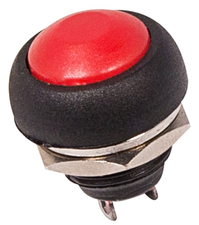 

Выключатель Rexant 36-3050 кнопка 250V 1А (2с) OFF-(ON) Б/Фикс красная Micro (PBS-33В), 36-3050
