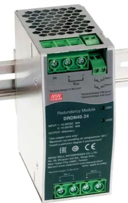 Изображение товара Модуль Mean Well DRDN40-24 источник питания 24 В 40 А DIN-рейка