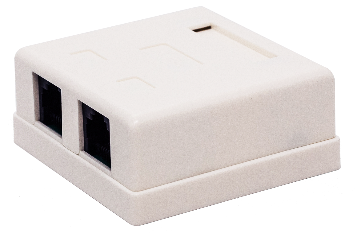 

Компьютерная розетка настенная Filum FL-NA-SOCKET5E-2 5E кат., 2 х RJ-45/8p8c, 110/Krone, FL-NA-SOCKET5E-2