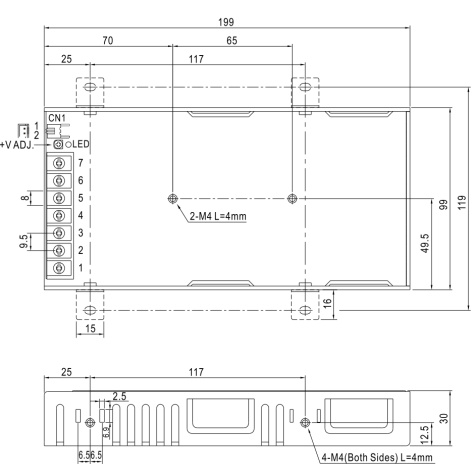 фото Преобразователь AC-DC сетевой Mean Well RSP-150-48 в Волгограде