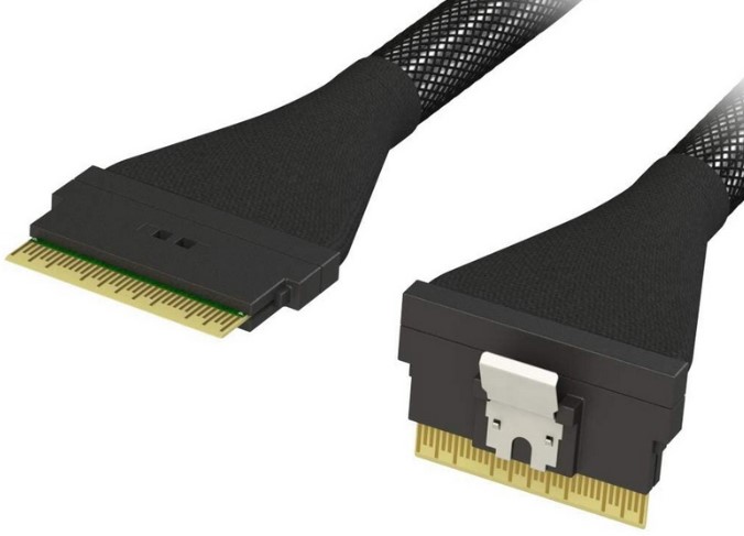 

Кабель Gooxi CH-8654RA-8654-L850 Retimer cable- Standard Slimline 8i to Slimline 8i high-speed cable, the cable length is 850±20mm (excluding), CH-8654RA-8654-L850