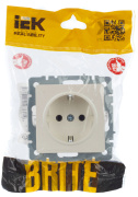 фото Розетка с заземлением IEK BR-R11-16-K36