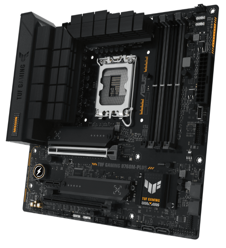 

Материнская плата mATX ASUS TUF GAMING B760M-PLUS 90MB1ES0-M0EAY0 (LGA1700, B760, 4*DDR5 (7200), 4*S, TUF GAMING B760M-PLUS