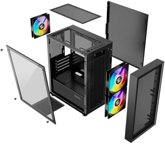 фото Корпус mATX Xastra A305M 3FRGB в Волгограде