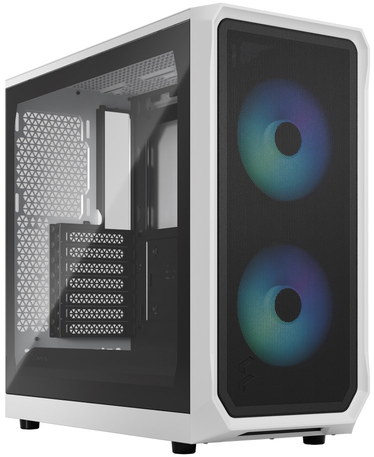 

Корпус ATX Fractal Design Focus 2 RGB White TG Clear Tint FD-C-FOC2A-04 белый, без БП, стенка из закаленного стекла, 2*USB 3.0, audio, RGB controller, Focus 2 RGB White TG Clear Tint
