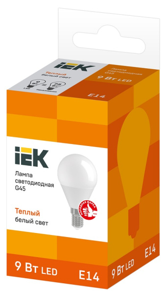 фото Лампа светодиодная IEK LLE-G45-9-230-30-E14 в Уфе