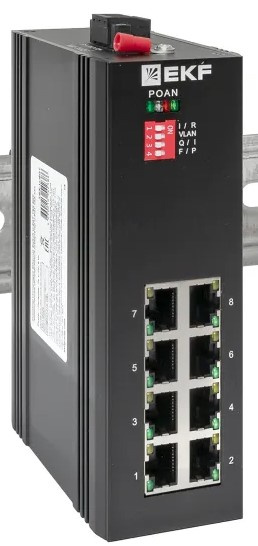 фото Коммутатор промышленный неуправляемый EKF TSX-U-8GTP в Казани