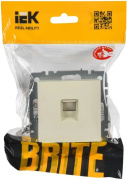 фото Розетка компьютерная IEK BR-K10-2-K10