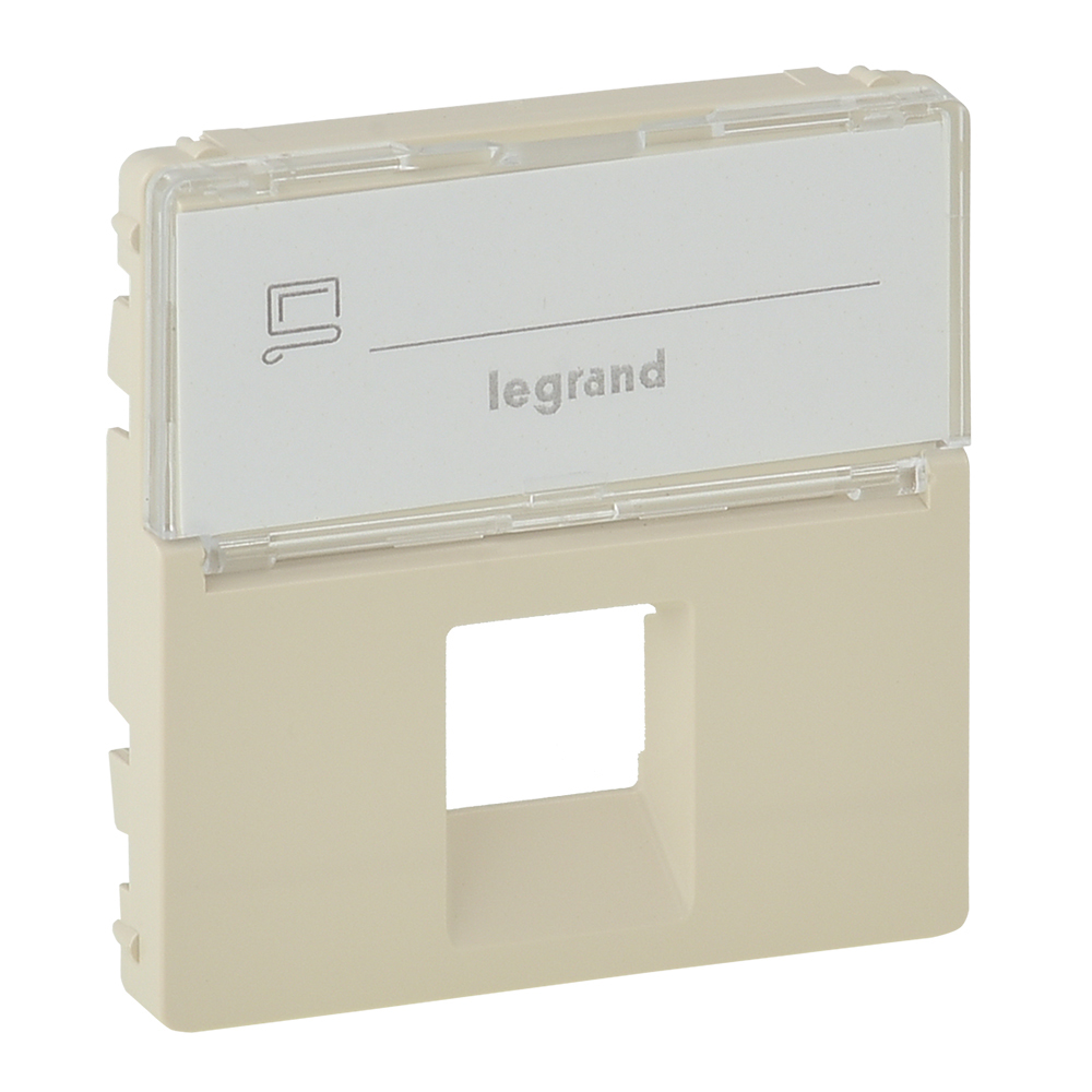 

Панель лицевая Legrand 755471 Valena LIFE - для одиночных розеток телефонных/информационных с держателем маркировки, слоновая кость, 755471