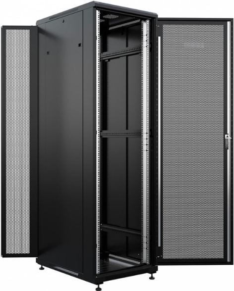 фото Шкаф напольный 19", 42U ONTEK TC42U68GSRSWAS-9005 в Казани