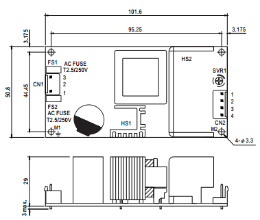 

Преобразователь AC-DC сетевой Mean Well RPS-60-12 med, 66Вт, вход 90…264V AC, 47…63Гц /127…370В DC, выход 12В/5,5A, рег. вых -5…+10%Uном, изоляция 400, RPS-60-12