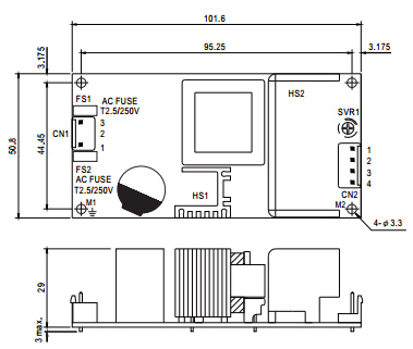 фото Преобразователь AC-DC сетевой Mean Well RPS-60-12 в Уфе