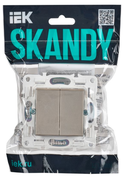 фото Переключатель двухклавишный  IEK SK-V23-0-10-K37 в Ростове-на-Дону