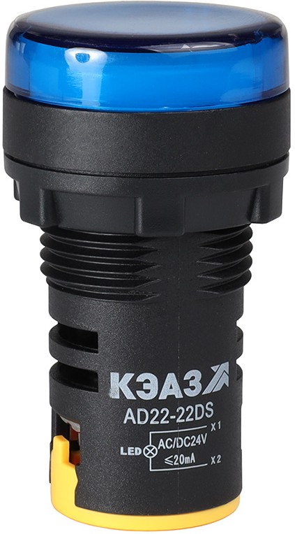 

Лампа КЭАЗ 238693 AD22DS(LED) матрица D22мм зеленый 230В, 238693
