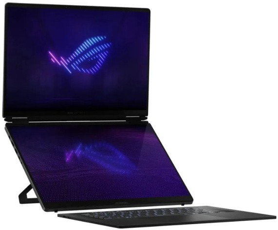 фото Ноутбук ASUS ROG Zephyrus Duo 16 GX651AX-SR117W 16" (Intel Core Ultra 9, 64Гб LPDDR5X, SSD 1 Тб, GeForce RTX 5090, Windows 11 Домашняя) Темно-серый [90NR0NT2-M00520]