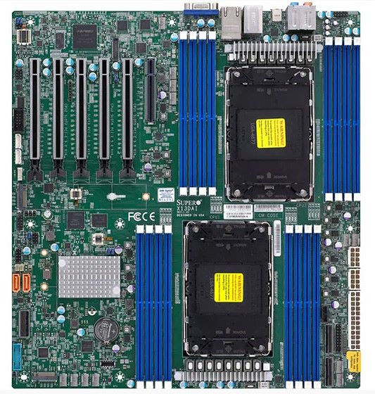 

Материнская плата E-ATX Supermicro MBD-X13DAI-T-B (2*LGA4677, C741, 16*DDR5 (5600), 10*SATA 6G RAID, 2*M.2, 6*PCIE, 2*10Glan, VGA, 4*USB 3.0), MBD-X13DAI-T-B