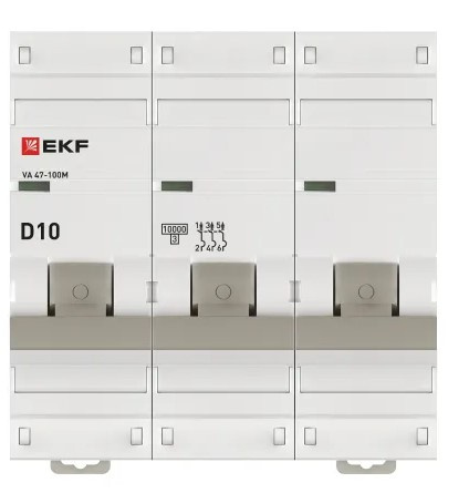 фото Автоматический выключатель  EKF mcb47100m-3-10D-pro в Перми