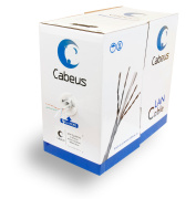 фото Кабель витая пара Cabeus UTP-4P-Cat.6-SOLID-GY