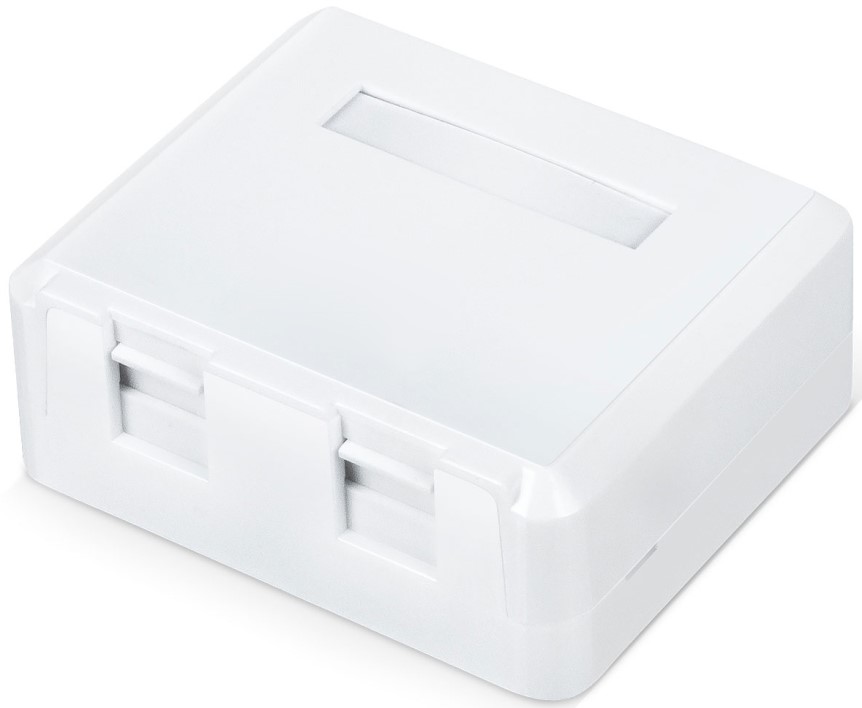 

Корпус WRLine WR-MB-2 настенной розетки для установки 2-х вставок типа Keystone Jack, цвет белый, WR-MB-2