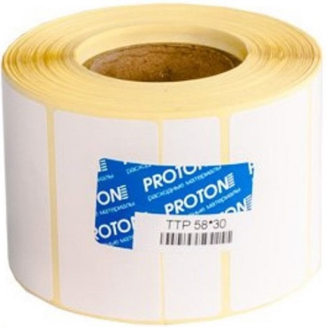 Изображение товара Этикетка Proton AZR22ART2406105033 из пропилена для термохимической печати 58 мм