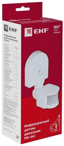 фото Датчик движения инфракрасный EKF dd-ms-16C в Уфе