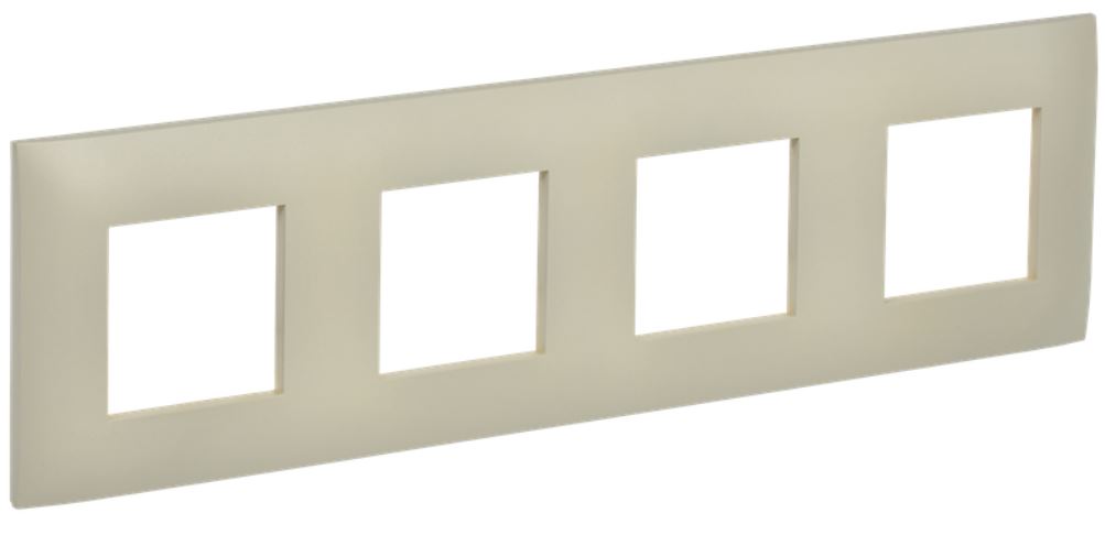 

Рамка четверная IEK SK-M42-K10 SKANDY SK-F04B Бежевый, SK-M42-K10
