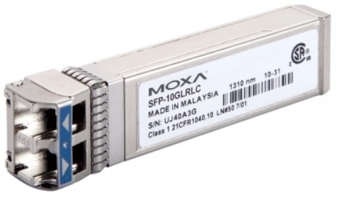 

Модуль SFP+ MOXA SFP-10GZRLC-T 10GBase-ZR port for 80 km transmission, LC connector, SFP-10GZRLC-T