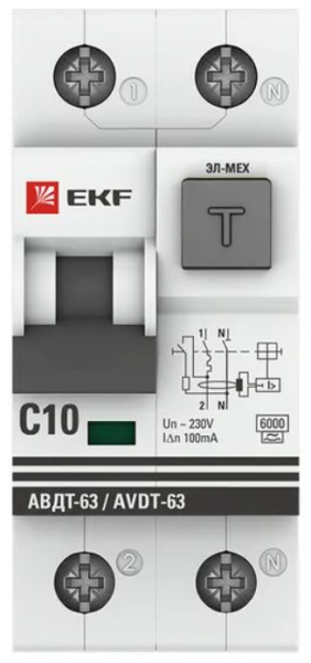 фото Автомат дифференциальный EKF DA63-10-100em в Санкт-Петербургe