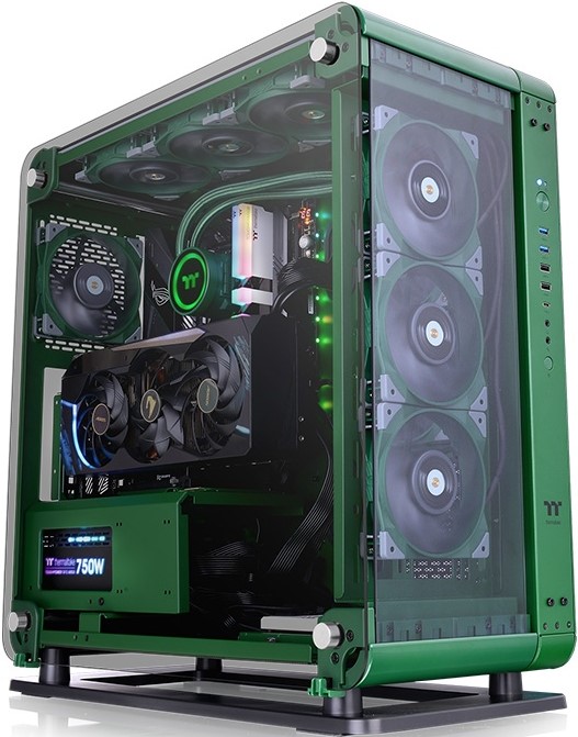 

Корпус ATX Thermaltake Core P6 Tempered Glass Racing Green CA-1V2-00MCWN-00 зелёный, без БП, боковая панель из закаленного стекла, USB Type-C, 2*USB 3, Core P6 Tempered Glass Racing Green