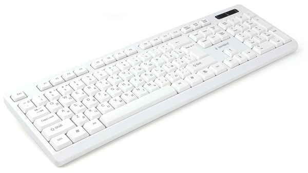 

Клавиатура Gembird KB-8355U бежевая, USB, лазерная гравировка символов, кабель 1.85м, KB-8355U