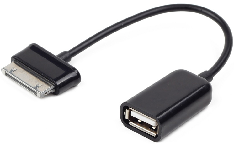 

Кабель интерфейсный USB 2.0 Cablexpert A-OTG-AF30P-001 OTG AF/BM30pin, для планшетов Samsung, 0.15 м, пакет, A-OTG-AF30P-001