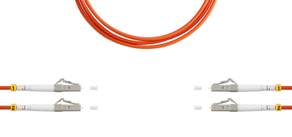 фото Патч-корд волоконно-оптический TELCORD ШОС-2x3.0-2LC/U(dx)-2LC/U(dx)-MM50-1м-LSZH-OR в Перми