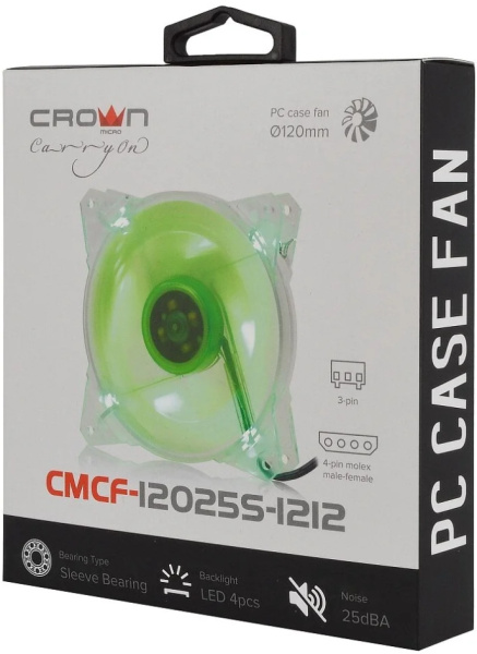 фото Вентилятор для корпуса Crown CMCF-12025S-1212 в Уфе