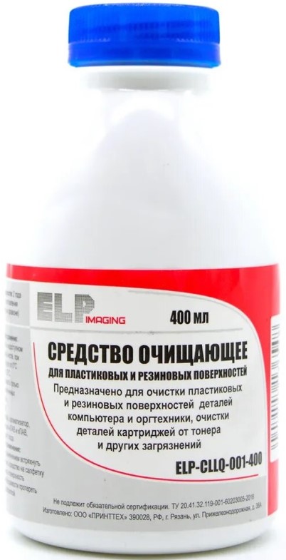 

Средство чистящее ELP ELP-CLLQ-001-400 для очистки и восстановления пластиковых и резиновых поверхностей (фл. 400 мл), ELP-CLLQ-001-400
