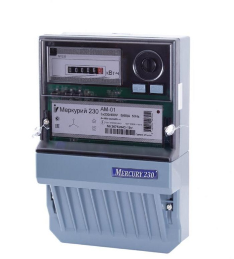 Изображение товара Трехфазный счетчик электроэнергии Меркурий 00000034804 230 AM-02