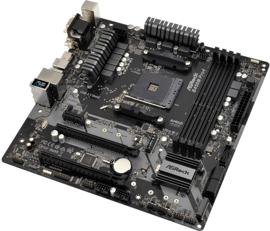 фото Материнская плата mATX ASRock B450M Pro4